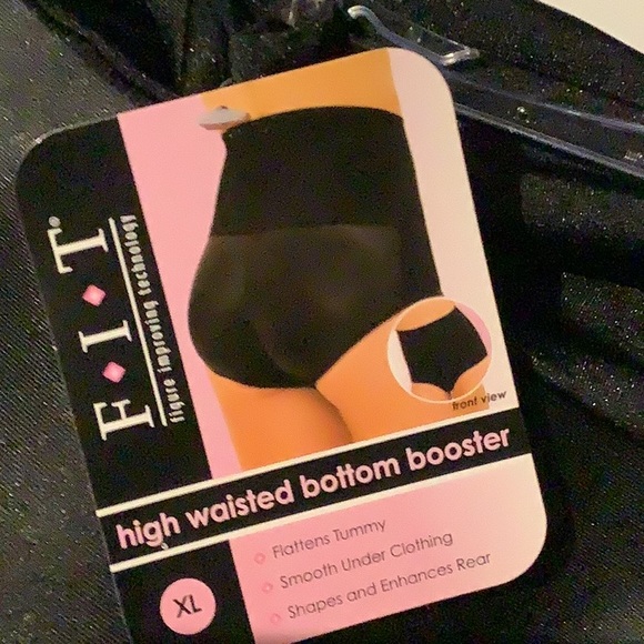 NWT—2 PAIRS Black FIT Bottom Booster High Waisted Shapewear Butt Enhancer - Picture 4 of 4